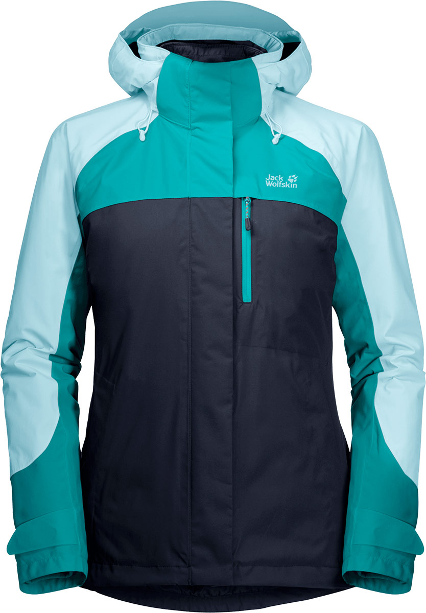 Jack Wolfskin Womens Whitney Peak 3 in 1 Waterproof Jacket E Outdoor