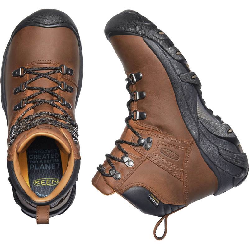 KEEN Womens Pyrenees Leather Waterproof Hiking Boots-5