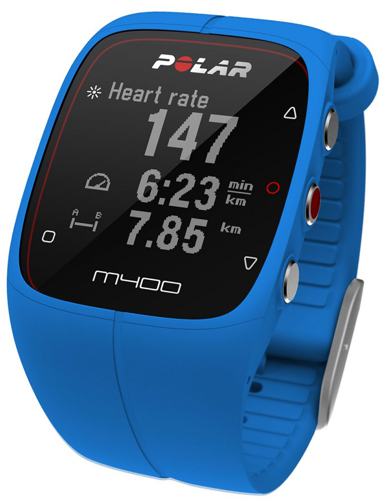 Polar M400 GPS Sports Training Watch Blue E Outdoor