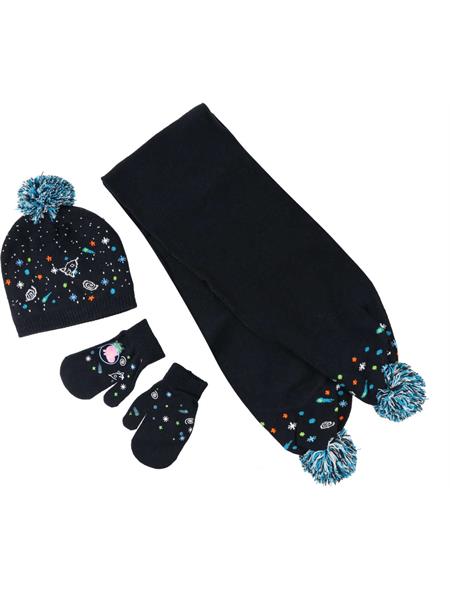 Regatta Kids Peppa Pig Knitted Hat Gloves and Scarf Set