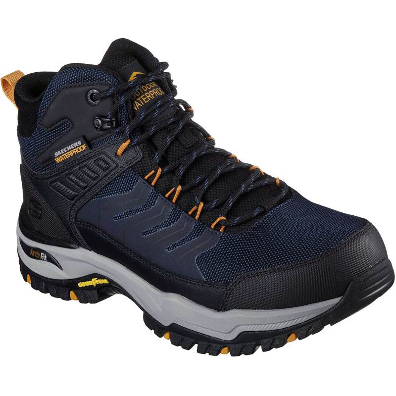 Skechers Mens Arch Fit Dawson Raveno Waterproof Boots-1