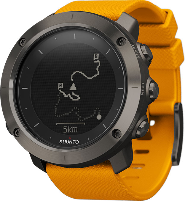 Suunto Traverse GPS HRM Watch Amber E Outdoor