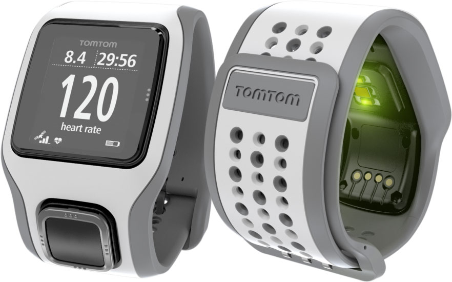 TomTom Runner Cardio GPS HRM Bluetooth Sports Watch White Grey E