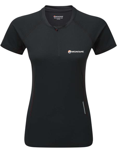 Montane Womens Short Sleeve Snap Zip Running T-Shirt