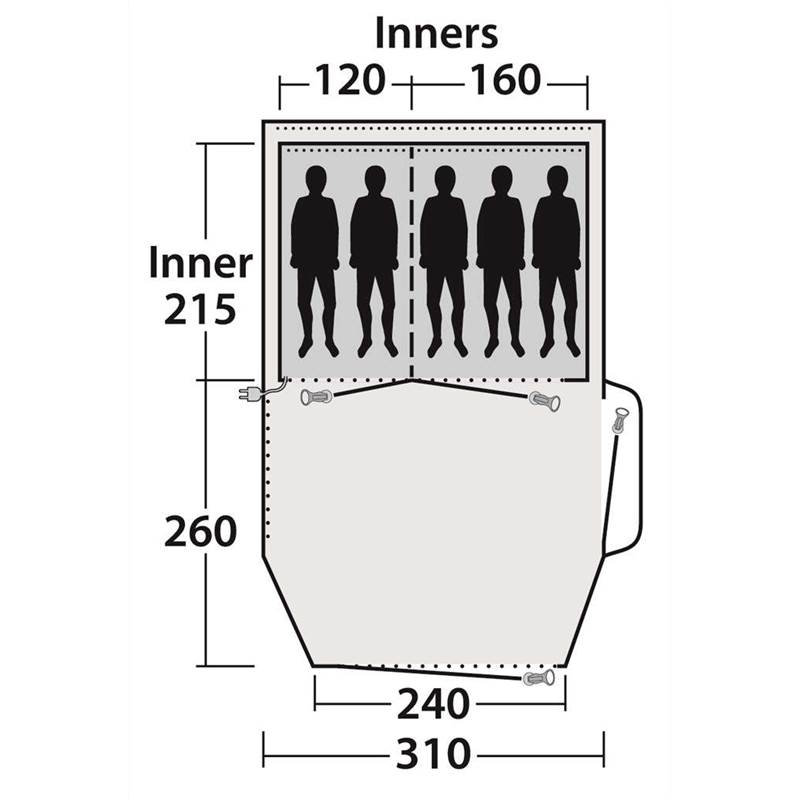 Outwell Reddick 5A 5 Person Air Tent-3