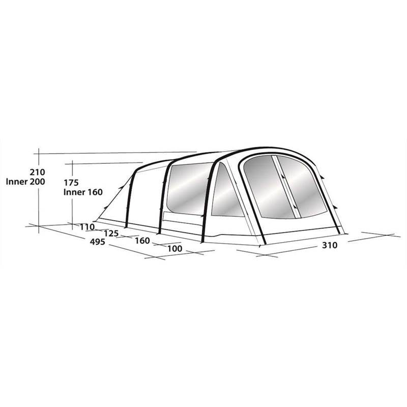 Outwell Reddick 5A 5 Person Air Tent-4