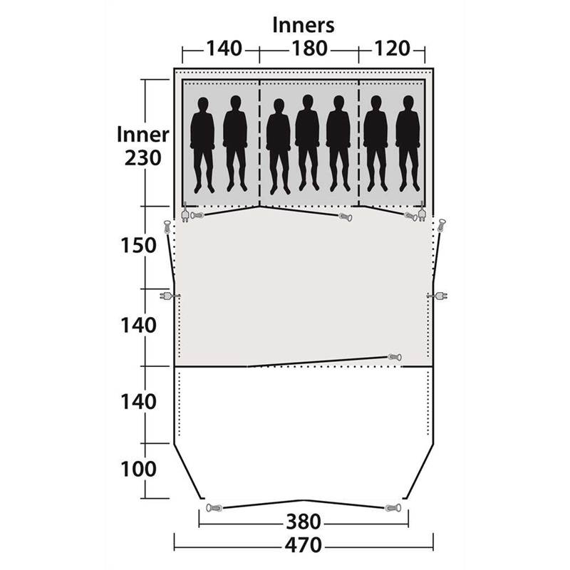 Outwell Belleville 7SA 7 Person Smart Air Tent-3