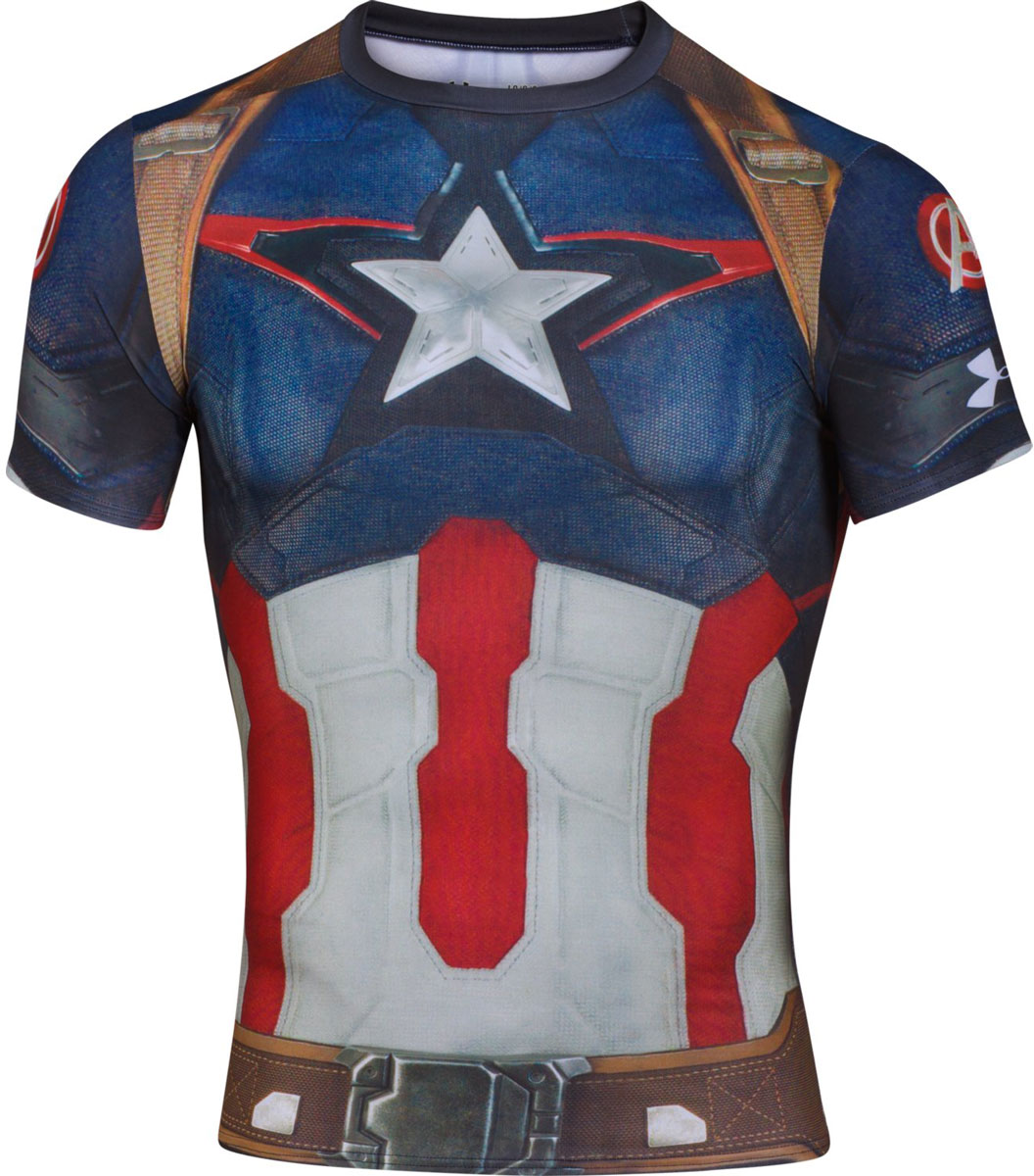 Captain america compression hot sale shirt under armour