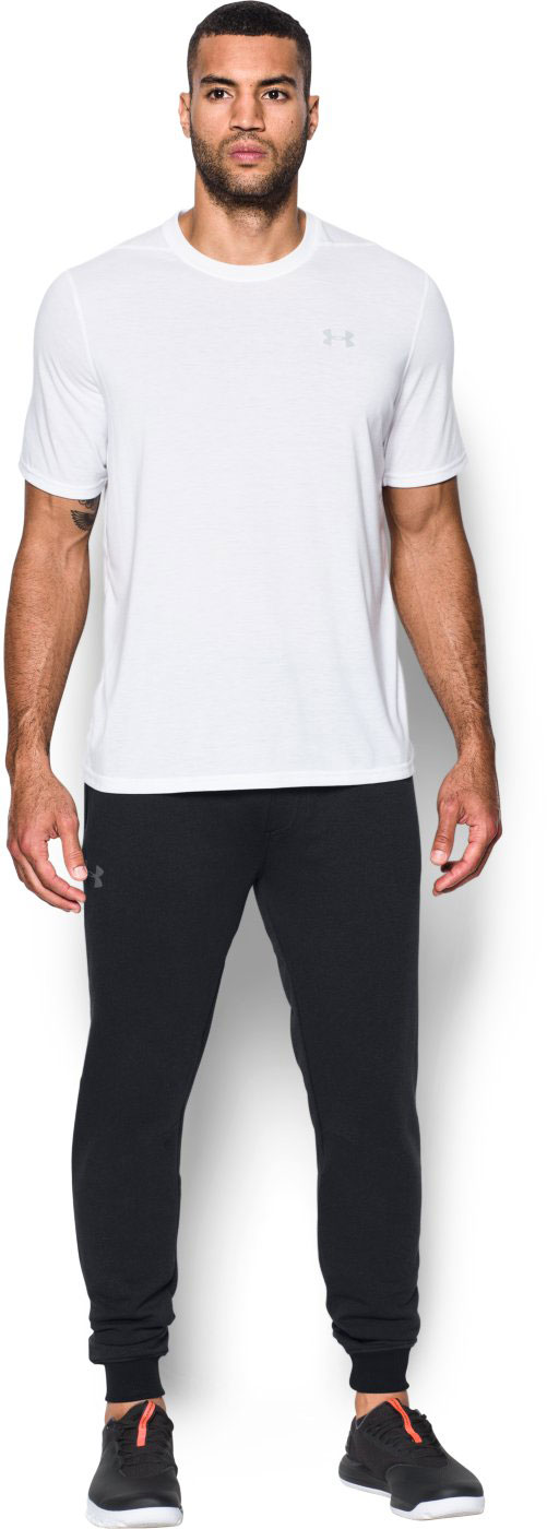 Ua threadborne fleece stacked hot sale joggers